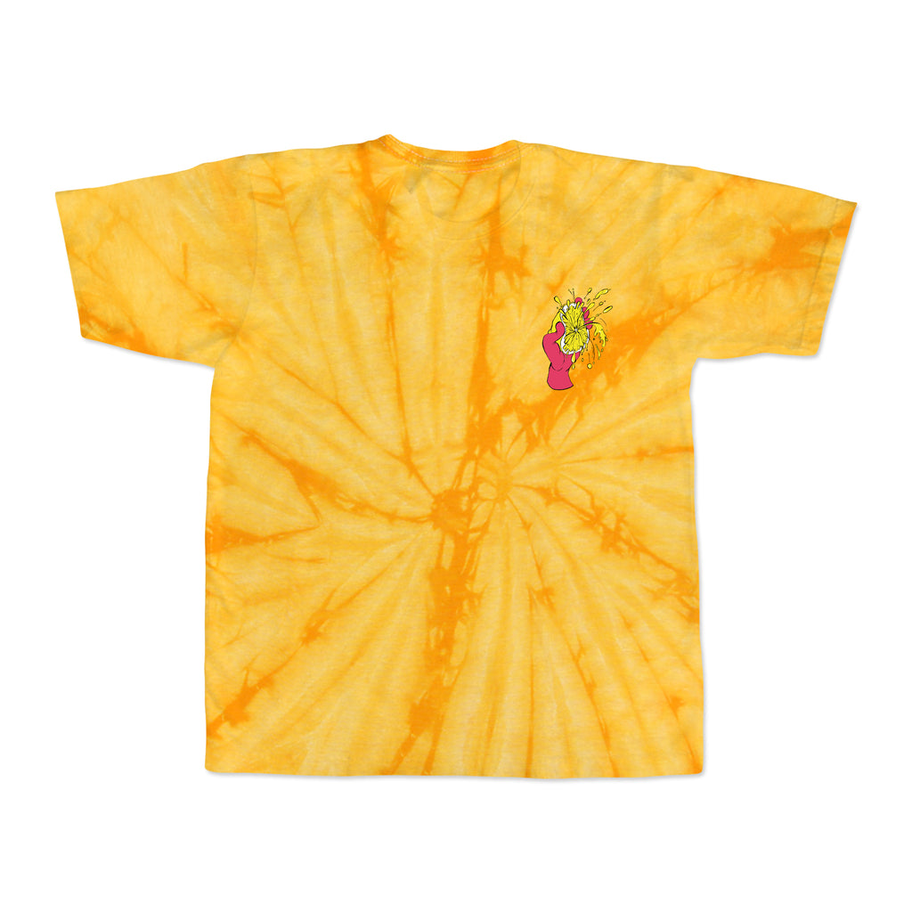 Sour Lemon Lyric Gold Tie-Dye Tee