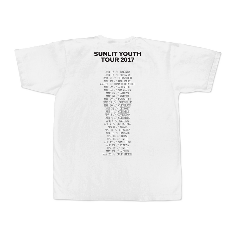 SUNLIT YOUTH 2017 TOUR TEE - Spring